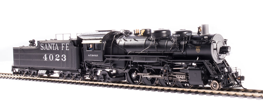 Broadway Limited #4765 ATSF 4000 Class 2-8-2 #4023 w/ switching pilot and large rear headlight Oil Tender Paragon4 Sound/DC/DCC HO