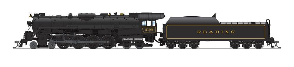 Broadway Limited #6802 Reading T1 4-8-4 In Service Version #2115 Paragon4 Sound/DC/DCC Smoke