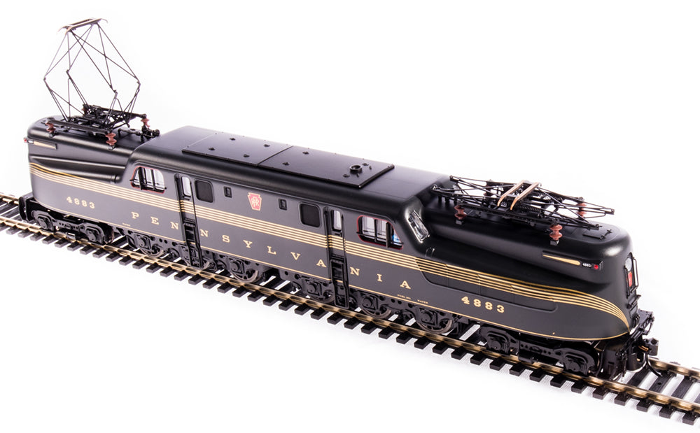 Broadway Limited #6360 PRR GG1 Electric #4883 DGLE 5-Stripe Gold Leaf Lettering &amp; Stripes Roman Lettering Paragon3 Sound/DC/DCC