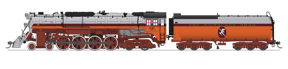 Broadway Limited #6495 MILW S3 4-8-4 #261 1935 Hiawatha Fantasy Scheme Paragon4 Sound/DC/DCC Smoke