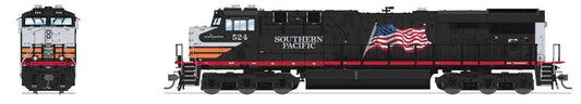 Broadway Limited #7188 GE ES44AC, Southern Pacific #524, Black Widow Scheme, Paragon4 Sound/DC/DCC (TW Exclusive)
