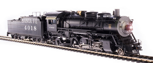 Broadway Limited #4760 ATSF 4000 Class 2-8-2 #4018 w/ road pilot Oil Tender Paragon4 Sound/DC/DCC HO