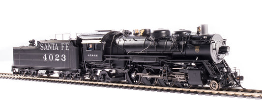 Broadway Limited #4765 ATSF 4000 Class 2-8-2 #4023 w/ switching pilot and large rear headlight Oil Tender Paragon4 Sound/DC/DCC HO