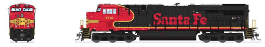 Broadway Limited #7191 GE ES44AC, ATSF #805, Black Bonnet Scheme, Paragon4 Sound/DC/DCC (TW Exclusive)
