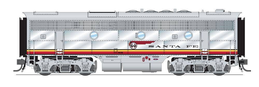 Broadway Limited #6659 EMD F3B ATSF 31B Warbonnet Scheme Paragon4 Sound/DC/DCC