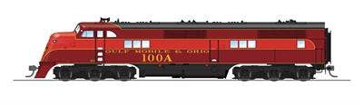 Broadway Limited #6905 GM&amp;O EA A-unit, #100A, Late Maroon and Red Scheme, Paragon4 Sound/DC/DCC