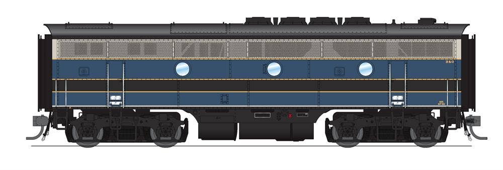 Broadway Limited #6661 EMD F3B B&amp;O 82AX Blue/Gray/Yellow Scheme Paragon4 Sound/DC/DCC