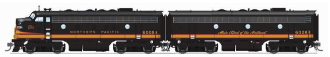 Broadway Limited #6677 EMD F7 A/B Set Set NP 6008A/6008B Pine Tree Scheme A-unit Paragon4 Sound/DC/DCC Unpowered B