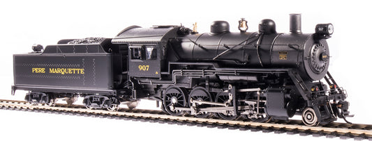 Broadway Limited #6350 2-8-0 Consolidation Pere Marquette #907 Paragon3 Sound/DC/DCC Smoke