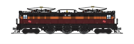 Broadway Limited #3967 P5a Boxcab, Milwaukee Road #E42, Maroon &amp; Orange, Paragon4 Sound/DC/DCC