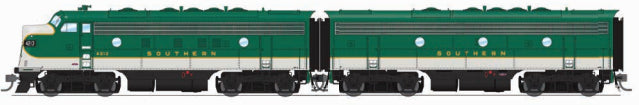 Broadway Limited #6679 EMD F7 A/B Set SOU 4213/4391 Green &amp; Imitation Aluminum A-unit Paragon4 Sound/DC/DCC Unpowered B