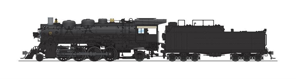 Broadway Limited #4764 ATSF 4000 Class 2-8-2 Unlettered w/ road pilot Oil Tender Paragon4 Sound/DC/DCC HO