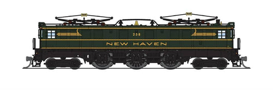 Broadway Limited #3968 P5a Boxcab, New Haven #0258, Green &amp; Gold, Paragon4 Sound/DC/DCC