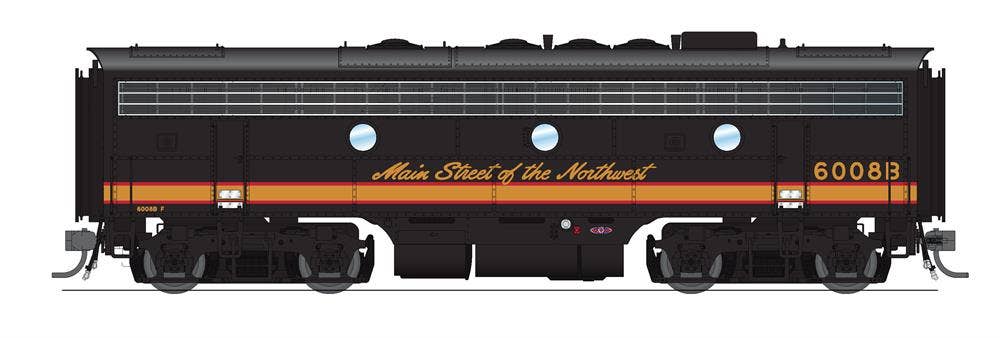 Broadway Limited #6689 EMD F7B NP 6008C Pine Tree Scheme Paragon4 Sound/DC/DCC