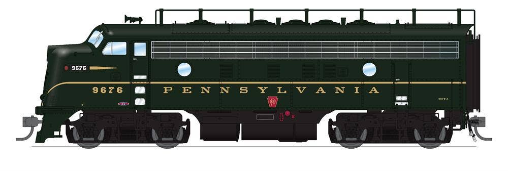 Broadway Limited #6690 EMD F7A PRR 9658A DGLE Single Stripe Paragon4 Sound/DC/DCC
