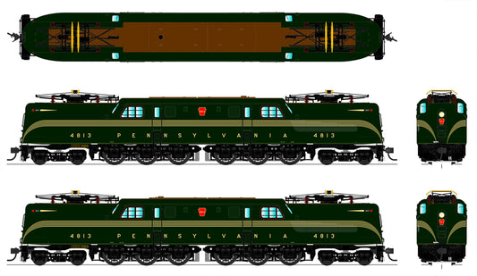 Broadway Limited #3440 GG1 Electric PRR #4813 DGLE Paragon3 Sound/DC/DCC
