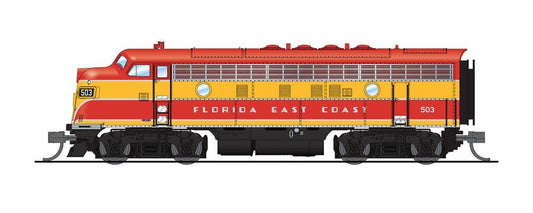 Broadway Limited #6833 EMD F3 A/B FEC 503/552 Red &amp; Yellow A-unit Paragon4 Sound/DC/DCC Unpowered B-unit