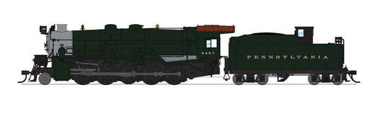 Broadway Limited #6761 PRR I1sa 2-10-0 #4567 Original Headlight 90F82 Short Tender Paragon4 Sound/DC/DCC