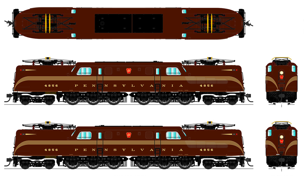 Broadway Limited #3449 GG1 Electric PRR #4857 Paragon3 Sound/DC/DCC