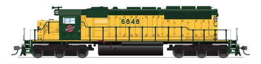 Broadway Limited #6781 EMD SD40-2 CNW 6867 Green &amp; Yellow Paragon4 Sound/DC/DCC