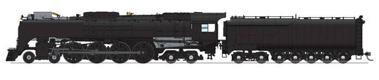 Broadway Limited #6647 Union Pacific 4-8-4 Class FEF-3 Unlettered Black &amp; Graphite Paragon4 Sound/DC/DCC Smoke