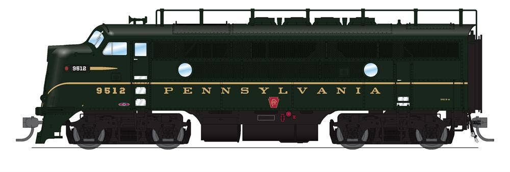 Broadway Limited #6667 EMD F3A PRR 9505A DGLE Single Stripe Antenna Paragon4 Sound/DC/DCC