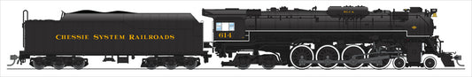 Broadway Limited #4907 C&amp;O J3a 4-8-4 Greenbrier Brass Hybrid #614 Excursion Service “Chessie System Railroads�?Lettering w/ Paragon3 Sound/DC/DCC HO