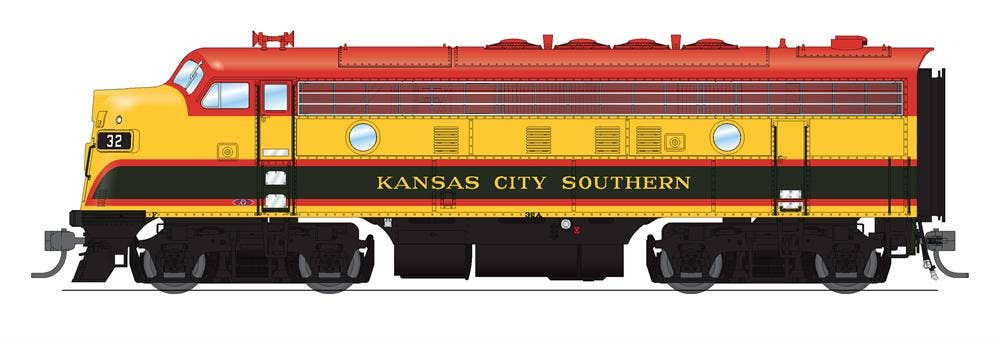 Broadway Limited #6686 EMD F7A KCS 33A Passenger Belle Scheme Paragon4 Sound/DC/DCC