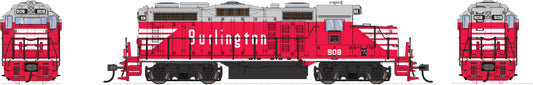 Broadway Limited #4270 EMD GP20 CB&amp;Q #910 Chinese Red Paragon4 Sound/DC/DCC HO