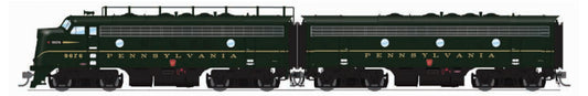 Broadway Limited #6678 EMD F7 A/B Set PRR 9676A/9676B DGLE Single Stripe A-unit Paragon4 Sound/DC/DCC Unpowered B