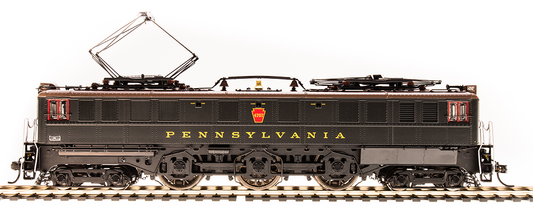 Broadway Limited #5933 PRR P5a Boxcab #4730 Freight Type DGLE Brown Roof Buff Yellow Roman Lettering Paragon3 Sound/DC/DCC