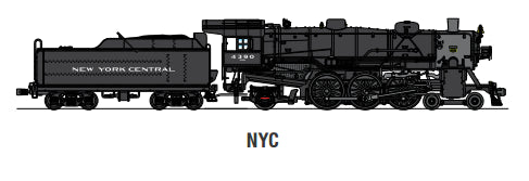 Broadway Limited #4629 Light Pacific 4-6-2 NYC #4390 w/Sound&amp;DCC