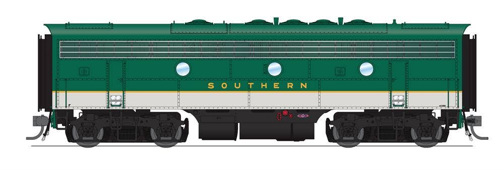 Broadway Limited #6693 EMD F7B SOU 4392 Green &amp; Imitation Aluminum Paragon4 Sound/DC/DCC