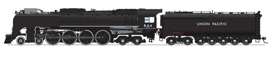 Broadway Limited #6640 Union Pacific 4-8-4 Class FEF-3 #844 Black &amp; Graphite Modern Excursion Paragon4 Sound/DC/DCC Smoke