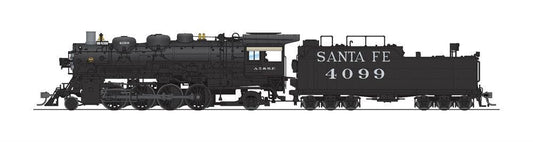 Broadway Limited #4768 ATSF 4000 Class 2-8-2 #4099 w/ switching pilot and large rear headlight Oil Tender Paragon4 Sound/DC/DCC HO