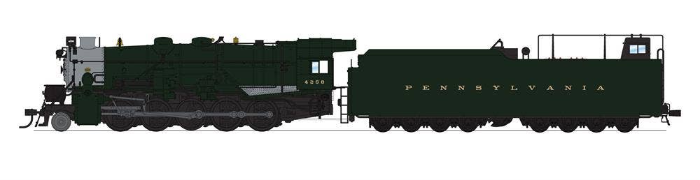 Broadway Limited #6768 PRR I1sa 2-10-0 #4616 Modern Headlight 210F82A Long Tender Paragon4 Sound/DC/DCC