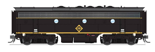 Broadway Limited #6685 EMD F7B ERIE 711C Black &amp; Yellow Paragon4 Sound/DC/DCC