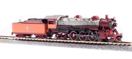 Broadway Limited #6253 Light Pacific 4-6-2 MILW #177 Chippewa Service Paragon3 Sound/DC/DCC