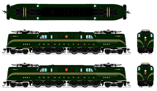 Broadway Limited #3445 GG1 Electric PRR #4816 DGLE Paragon3 Sound/DC/DCC