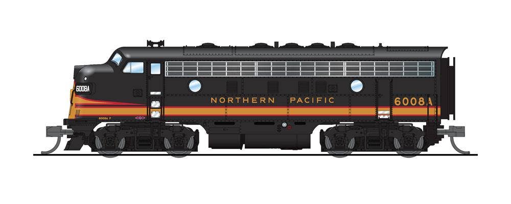Broadway Limited #6865 EMD F7 A/B NP 6008A/6008B Freight Scheme A-unit Paragon4 Sound/DC/DCC Unpowered B