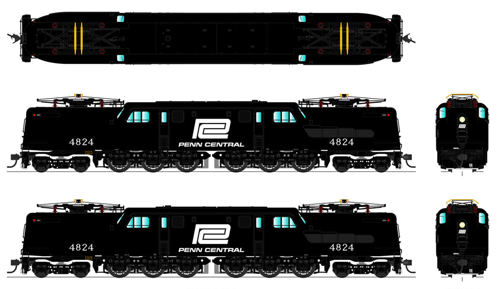 Broadway Limited #3451 GG1 Electric Penn Central #4845 Paragon3 Sound/DC/DCC